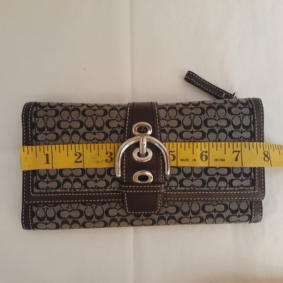 Coach Monogram Trifold Wallet - Picture 12 of 15